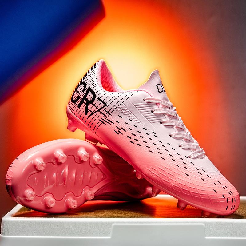 CR7 низкие футбольные бутсы TF сломанные ногти искусственный газон AG шипы кожаные ноги мальчики и девочки студенты тренировочная обувь