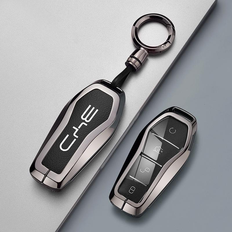 Чехол для автомобильного ключа BYD: Совместимо с Qin PLUS, Tang, Seagull, Seal, Dolphin, Song Plus, Han EV, Yuan и Frigate.