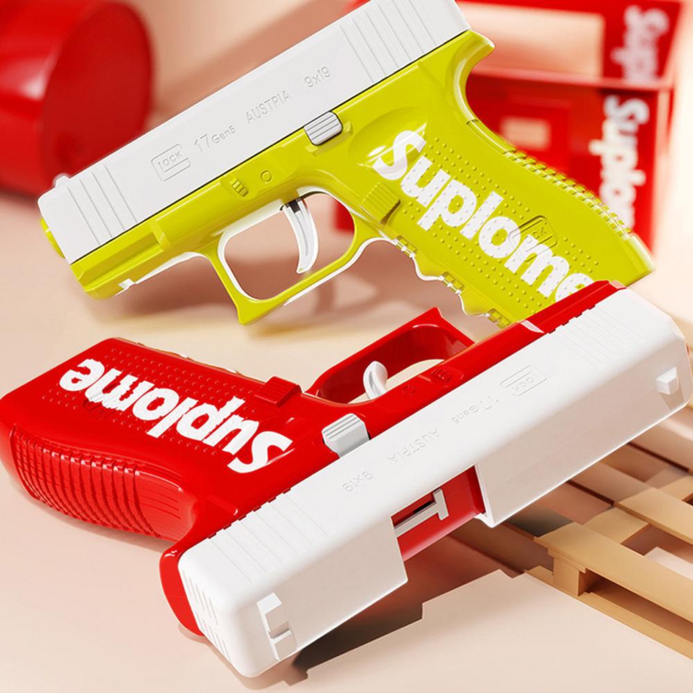 Children's Water Gun Manual Continuous Glock Water Gun Boys and Girls Play Bucket Cooling Toys In Summer Water Gun