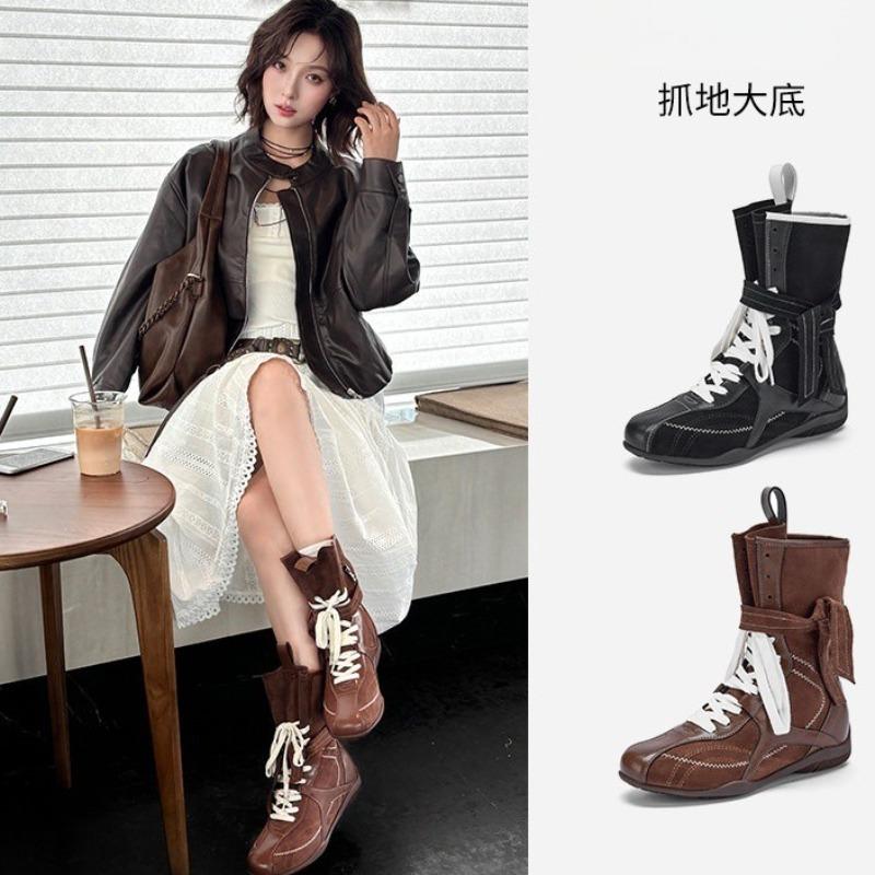 Модные боксерские ботинки ботинки Мартина осень новые полусапоги ботинки в западном стиле