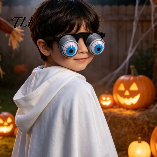 Lightweight Eyewear for All Ages Pop-Out Eyes Glasses, Wobbly on Springs Novelty Funny Glasses Photo Booths Prank Halloween Costume Parties, Carnival