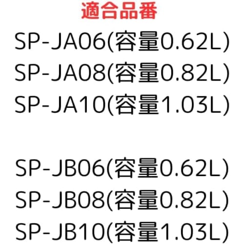 Stainless Steel Bottle SP-JA 06/08/10, SP-JB 06/08/10 Gasket Set (Spout Gasket, Cap Gasket) Water Bottle Replacement Parts