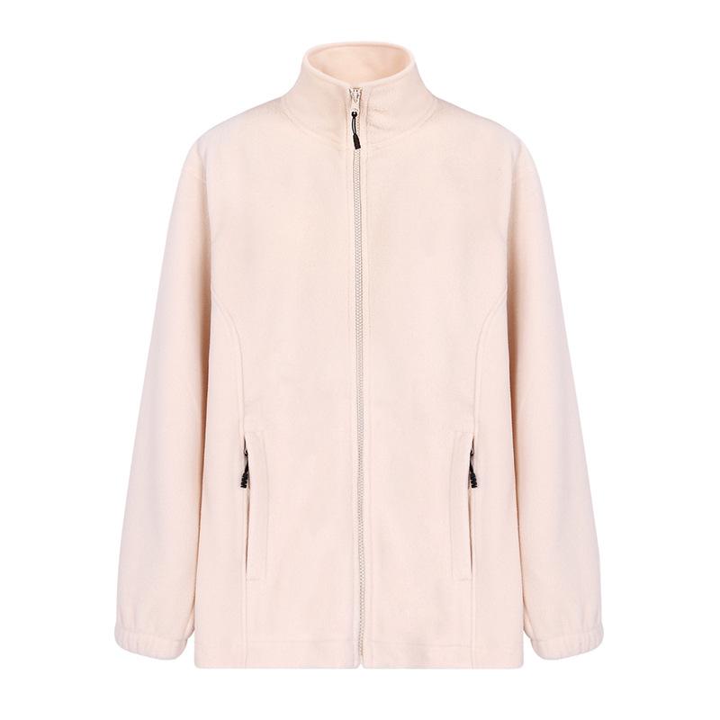 Zipper Up Fleece Outwear Coats for Men Winter Warm Casual Sweater Jackets Couple's Fashion Sportwear Coat