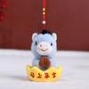 Cute Stuffed Animal Keyring Creative Plush Horse Doll Pendant Zodiac Pony Figurine  Car Decoration