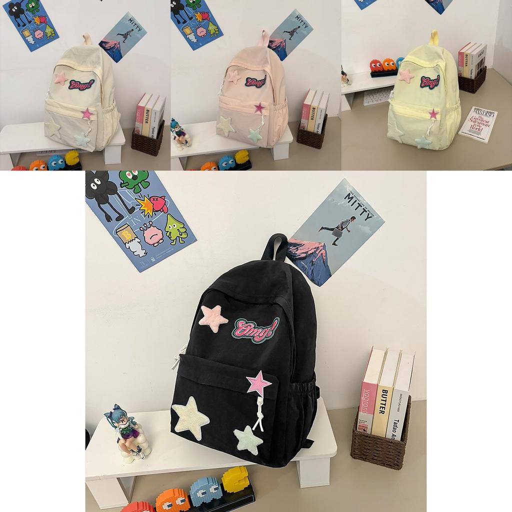 Large Capacity Nylon Backpack For Teen Girls With Ergonomic Straps**