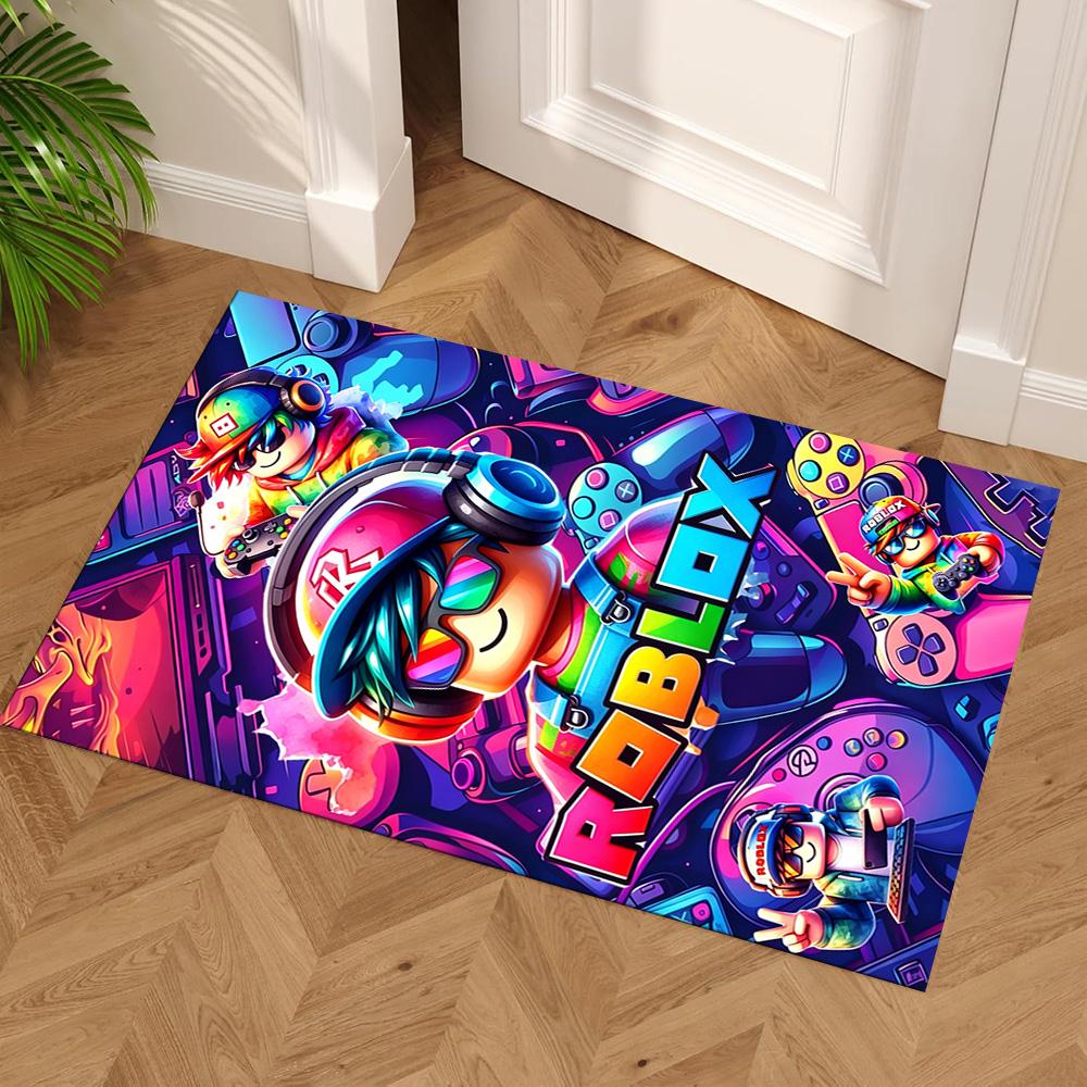 Roblox Floor Rug Office Rug Suitable for Decorate room Playrooms Dining Room Hallway Antislip Carpet Office home decor