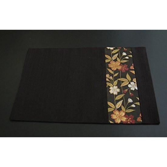 Japanese-style tea mat traditional pattern brocade obi style (sakura)