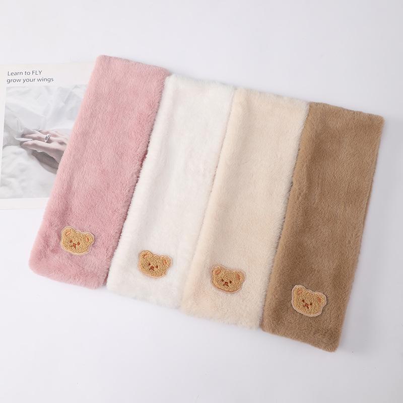 Плюшевый шарф в корейском стиле «Феникс» — милый, толстый, теплый, искусственный мех кролика, универсальная зимняя защита шеи