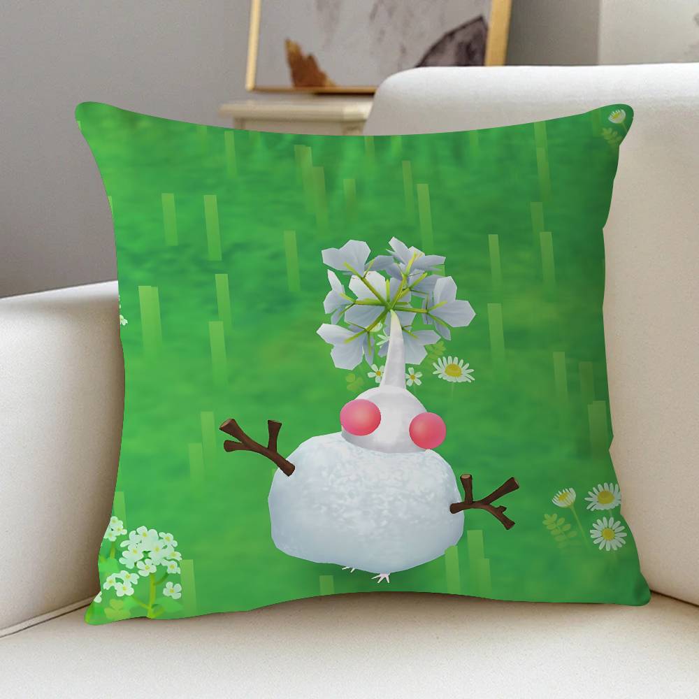 Наволочка Pikmin Мультяшный Подарок Чехол для Подушки Спальня Дом Диван Стул Сиденье Декор Наволочка