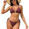 1011 new retro floral bikini sexy small breasts gather seaside vacation style split swimsuit female bikini