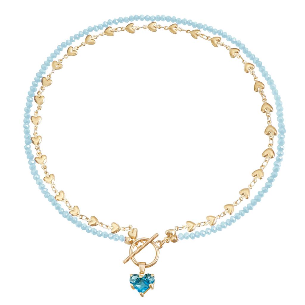 Ювелирные изделия Бриллиант Любовь Циркон Подвеска Креативная Любовь Цепочка Ожерелье Цепочка для ключицы Милое Крутое Сексуальное Застежка-OT Ожерелье