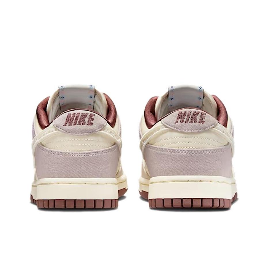 Nike Dunk Low LX Крючок Swoosh Женские Кроссовки Кремовый Мягкий Жемчуг Солодовый IH7353-010