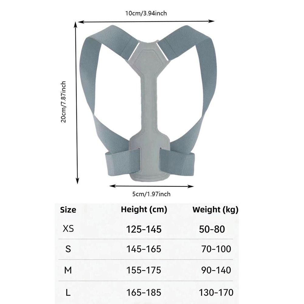 Breathable Back Support Belt Invisibility Corrector Corset Back Neck Brace  Spine Support