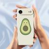 For iPhone 17 Air Case Cute Avocado Pattern Printing Straight Edge TPU Phone Back Cover