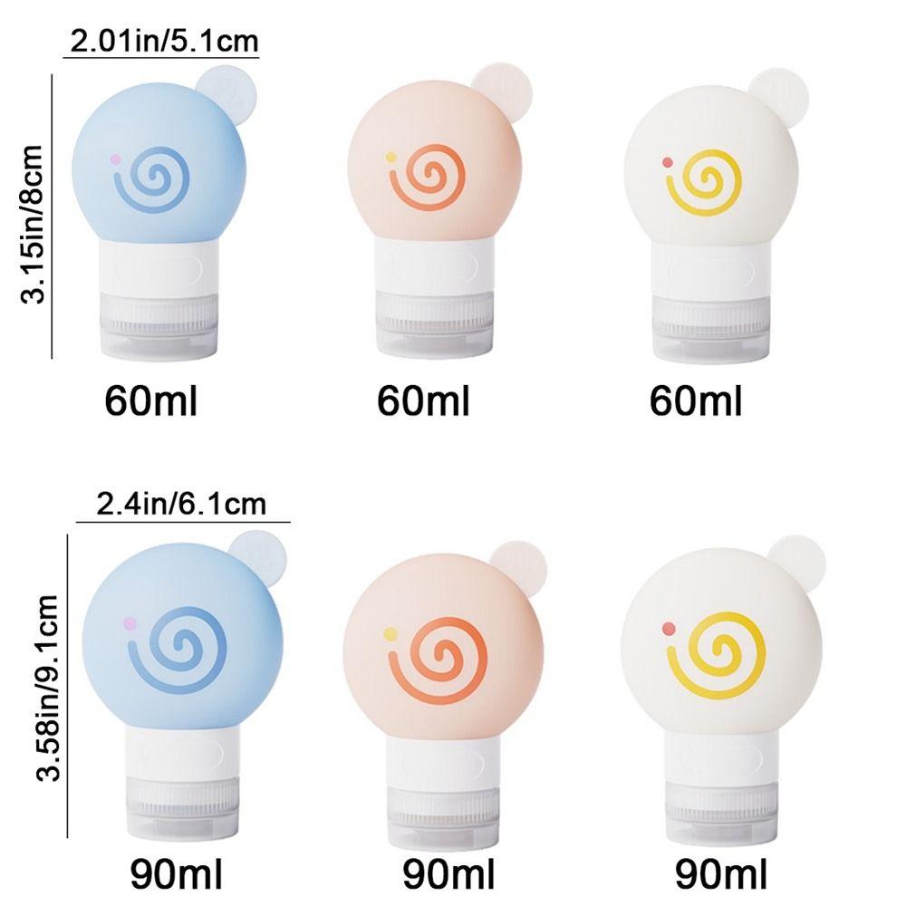 3Pcs 60ml/90ml Hand Soap Dispenser Leakproof Lotion Container Portable Travel Bottles  for Home