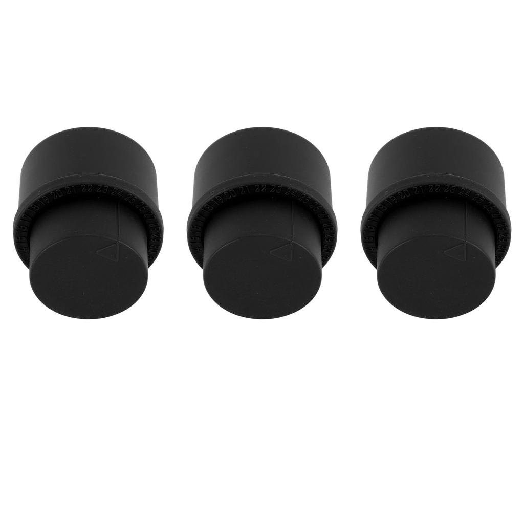 3pcs Soda Bottle Stopper Professional Press Type Sealing Reusable Beverage Bottle Covers for Soda Beverage Bottles Black