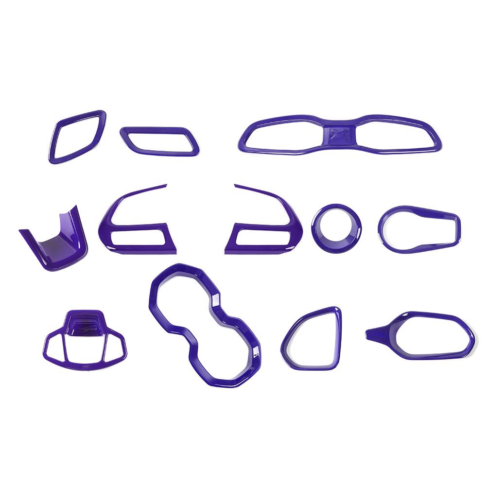 ABS Car Steering Wheel Headlight Switch Decoration Ring Central Air Vent Cover Stickers For Jeep Renegade 2017-2020 Car Exterior Accessories