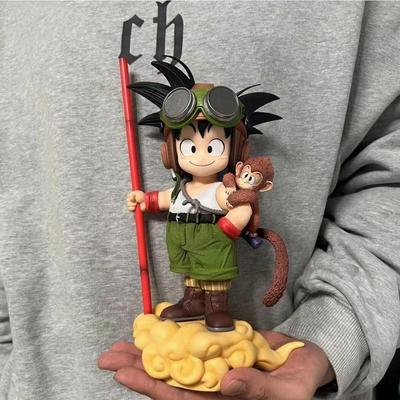 Персонажи аниме Dragon Ball фигурки Укун и Маленькая Обезьянка - Игрушки из коллекции персонажей аниме, детские куклы, подарки 18 см