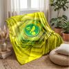 Norwich City Football Print Flannel Blanket, Soft Warm Lightweight Throw Blanket for Sofa Bed Camping