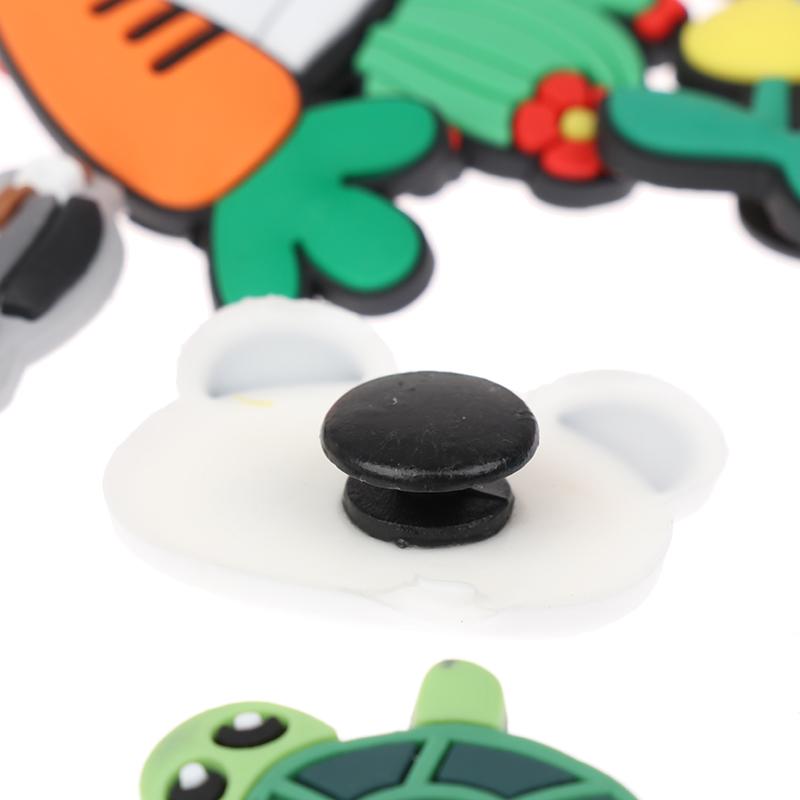 20 шт. случайный стиль DIY тапочки ПВХ милые мультяшные туфли шарм обувь пряжка