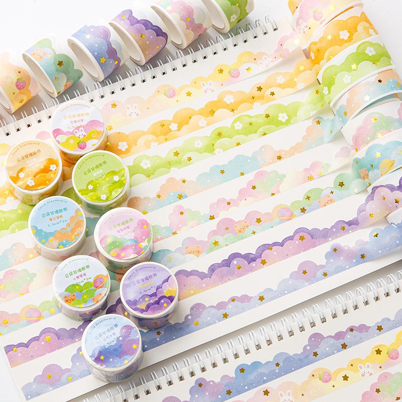 Декоративный малярный скотч Washi Tape - Декоративная наклейка для журнала, рулон