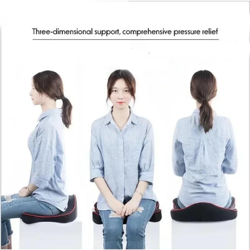 Подушка для сиденья из пены с эффектом памяти премиум-класса для ортопедического кресла автомобиля, подушка для облегчения боли в копчике, ишиасе, пояснице