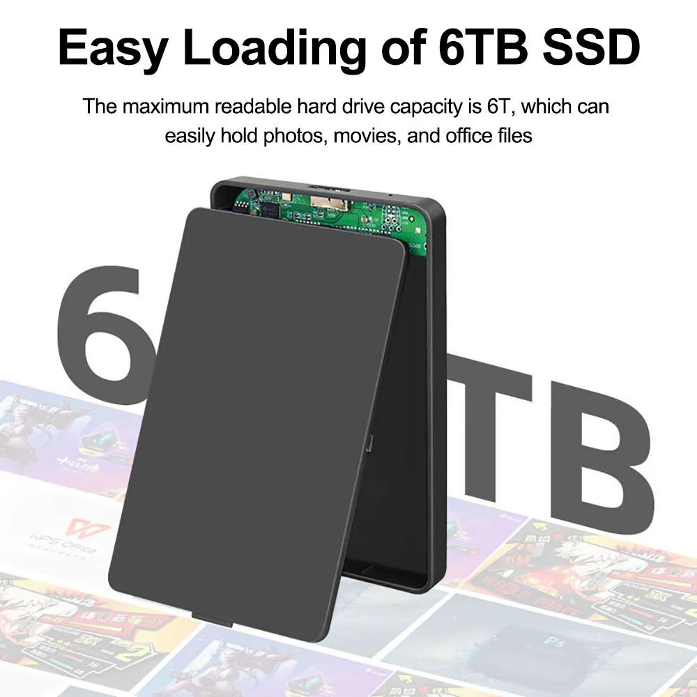 Портативный внешний корпус USB 3.0 для 2,5-дюймовых SATA SSD и HDD - Различные цвета