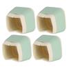 4Pcs Silicone Furniture Protectors 3.3x3.9x3.9cm NonSlip Chair Table Foot Covers Caps(Green )