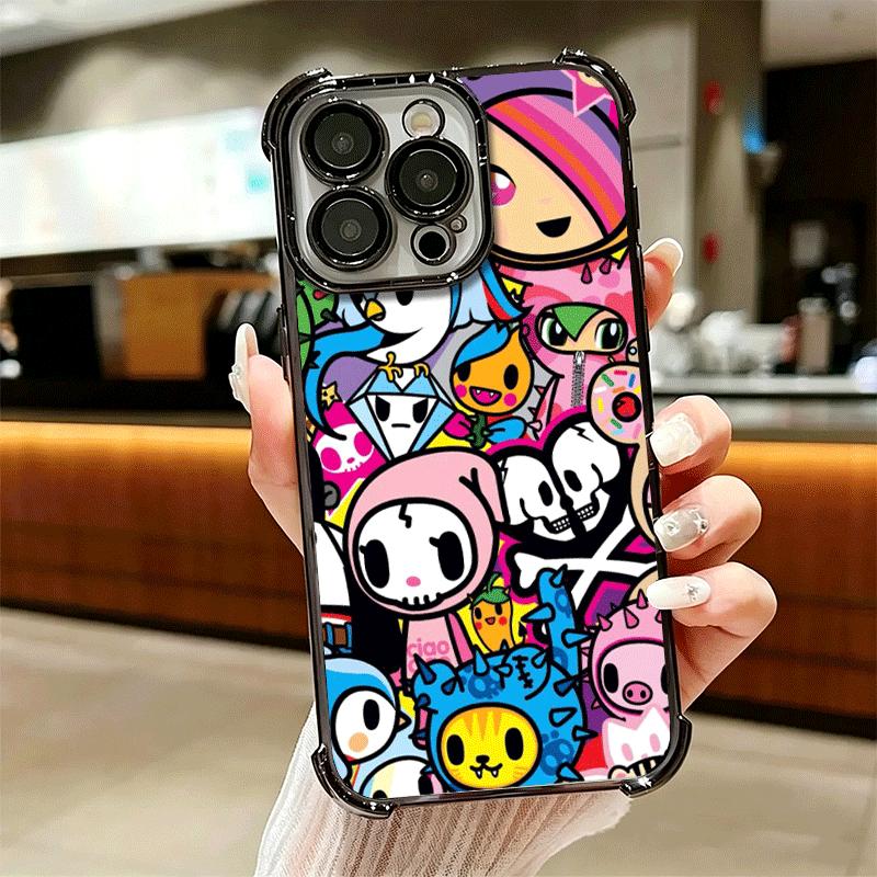 Япония T-Tokidokis Арт Мягкий Чехол Для Телефона Для iPhone 15 16 17 Air 14 Pro Max 16E Plus 13 12 Mini Покрытие Защита От Падения Fundas
