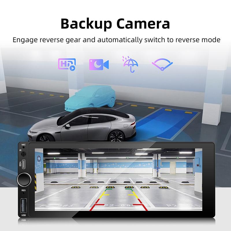 ANYFAR 6.86" 1280*480 1 Din MP5 Плеер Автомагнитола Беспроводной Carplay Android Auto Мультимедийный Плеер 1Din FM Авто Радио Стерео
