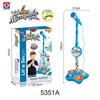 Kids Microphone Toy with 5 Dazzling Lights Play Songs Karaoke Microphone Musical Toy for Boys Girls Entertainment Gift