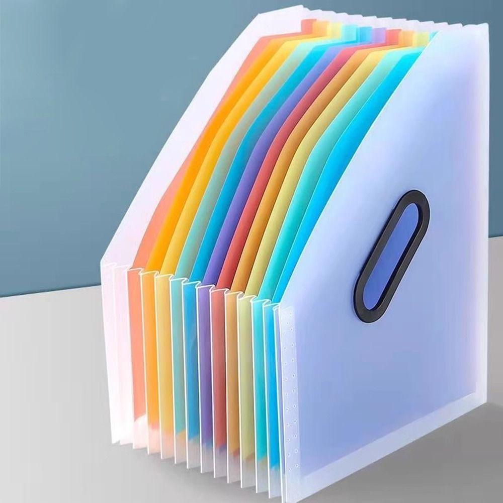 Multi-layer 13 Pockets File Folder Large Capacity Document Holder School Supplies