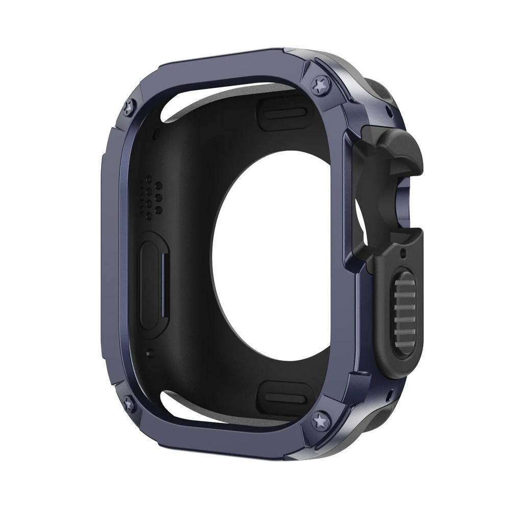 Чехол 2 в 1 для Apple Watch Series 8/7/SE/6/5/4 Ultra, 41 мм, 45 мм, 40 мм, 44 мм, 49 мм, противоударный защитный бампер из ТПУ + ПК для iwatch