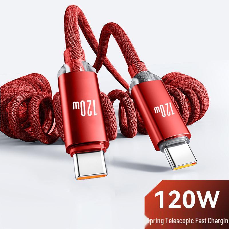 Crystal Shine 120 Вт Super Flash Charge Кабель Type-C для Huawei, Vivo, Oppo, Honor 6A - Быстрая зарядка, Международная совместимость.