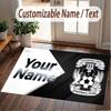 Custom Rug Coventry City Pattern Print Name Text Soft Non‑Slip Floor Carpet for Home Indoor Decoration