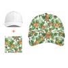 Unisex Foldable Baseball Cap With Botanical Print Digital Outdoor Sun Protection Hat Adjustable Short Brim