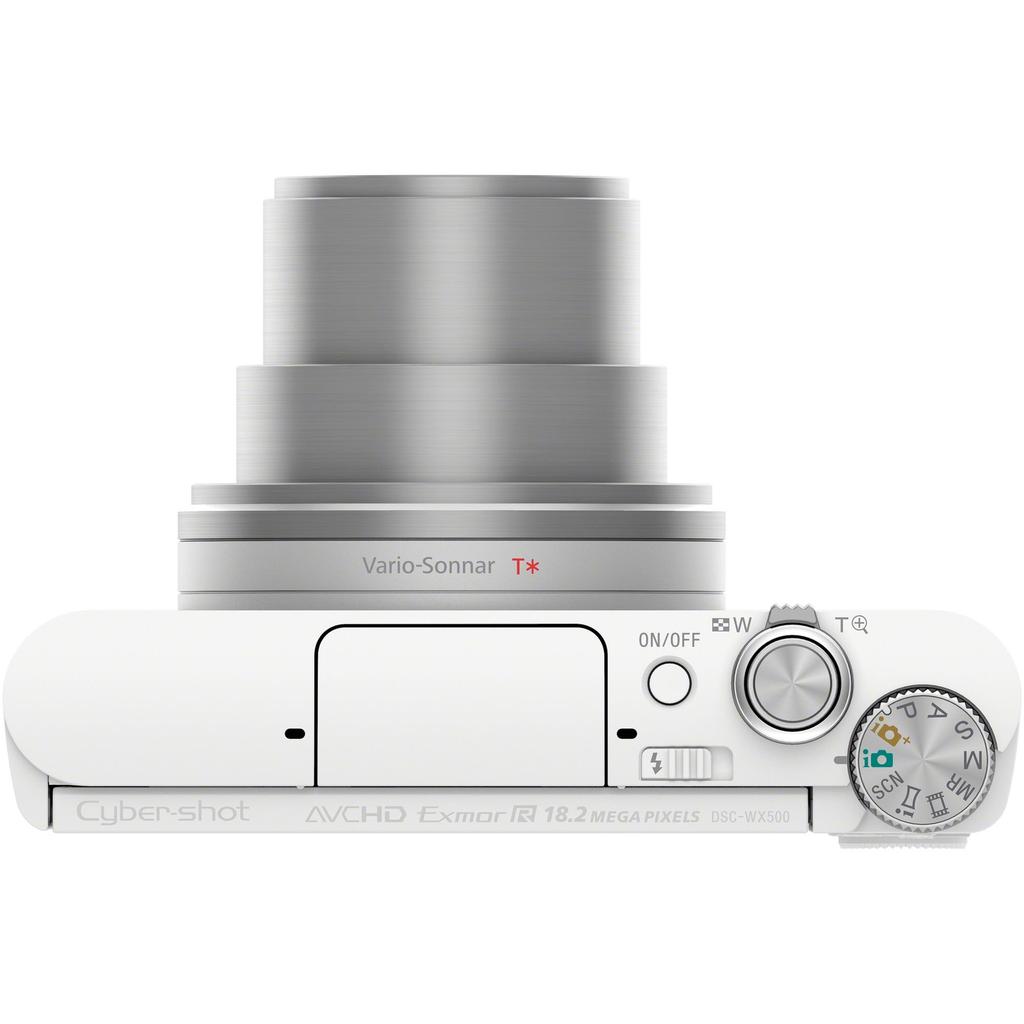 Sony Цифровая камера 30x оптический зум миллионов пикселей Белый WC DSC-WX500 18.2 Cyber-shot DSC-WX500