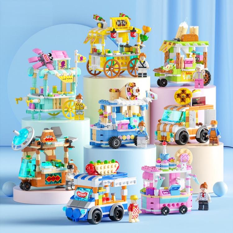 Compatible With Lego Building Block Mini City Building Street View Children'S Educational Enlightenment Assembled Toys Institutional Gifts