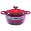 Горшок Le Creuset Cocotte Ronde Red 06 Creuset/Le Two-handed 21177-18см (Серебряная ручка) [Элемент]
