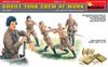 MiniArt Scale Soviet Tank Crew Work Scene Plastic Model Kit with 5 Figures and Ammunition Box 1/35