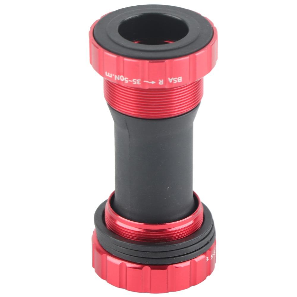 1.37x24T Каретка Bottom Bracket Дорожные Велосипеды Bottom Bracket Алюминиевый Сплав Горные Велосипеды Bottom Bracket 68-73мм Стальные Подшипники
