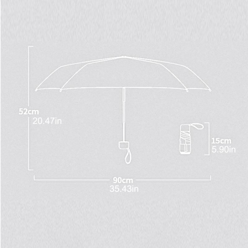 Карманный зонт Долговечность Конструкции из железного волокна УФ-зонт от солнца Дождевые зонты для активного отдыха и поездок на работу
