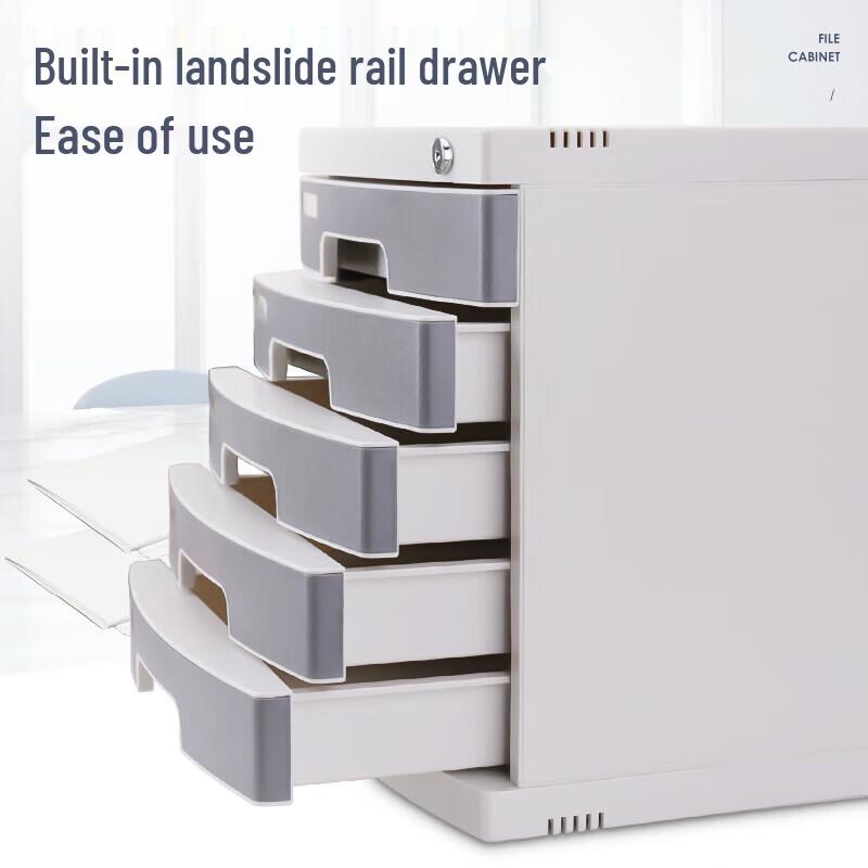 Deli 5-Layer Lockable Desktop Drawer Organizer