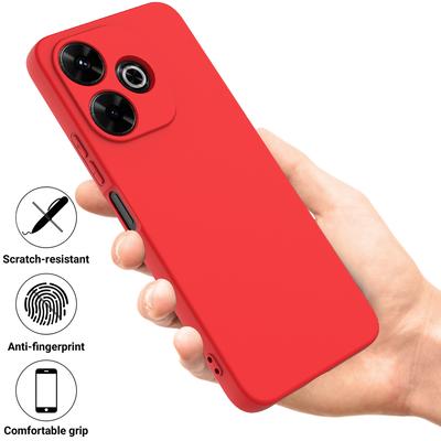 Для Xiaomi Poco M6 Plus 5G Neo Чехол Противоударный Жидкий Силиконовый Чехол для Телефона с Ремешком