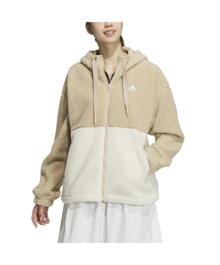 Adidas Флисовая куртка Boa FZ KTX42 Magic Beige Размер S Маст-хэв женская (JG3807)