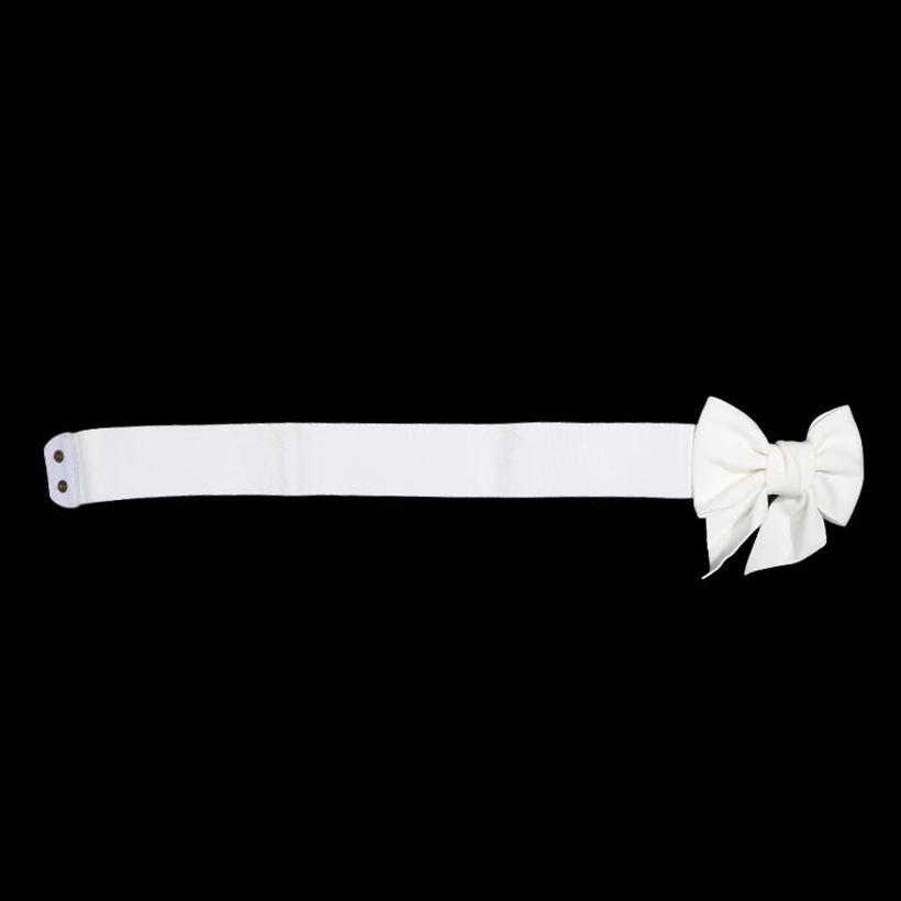 Vintage Bow Knot Elastic Waist Belt for Dress Women Elegant Stretchy Wide Waistband Cinch Belt