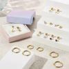 16 Pcs Hypoallergenic Stainless Steel Flat Back Stud Earrings Set Cubic Zirconia Cartilage Screw Back Studs for Women Men