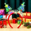 Christmas Luminous Headband Elk Christmas Tree Decoration Party Favors Birthday Festival Gathering