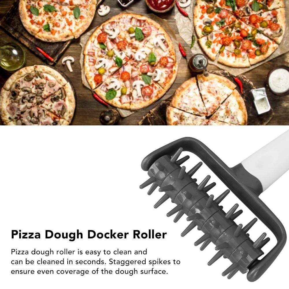 Food-Grade Dough Docker Roller Handheld Pizza Roller Spikes Home Kitchen Bakery