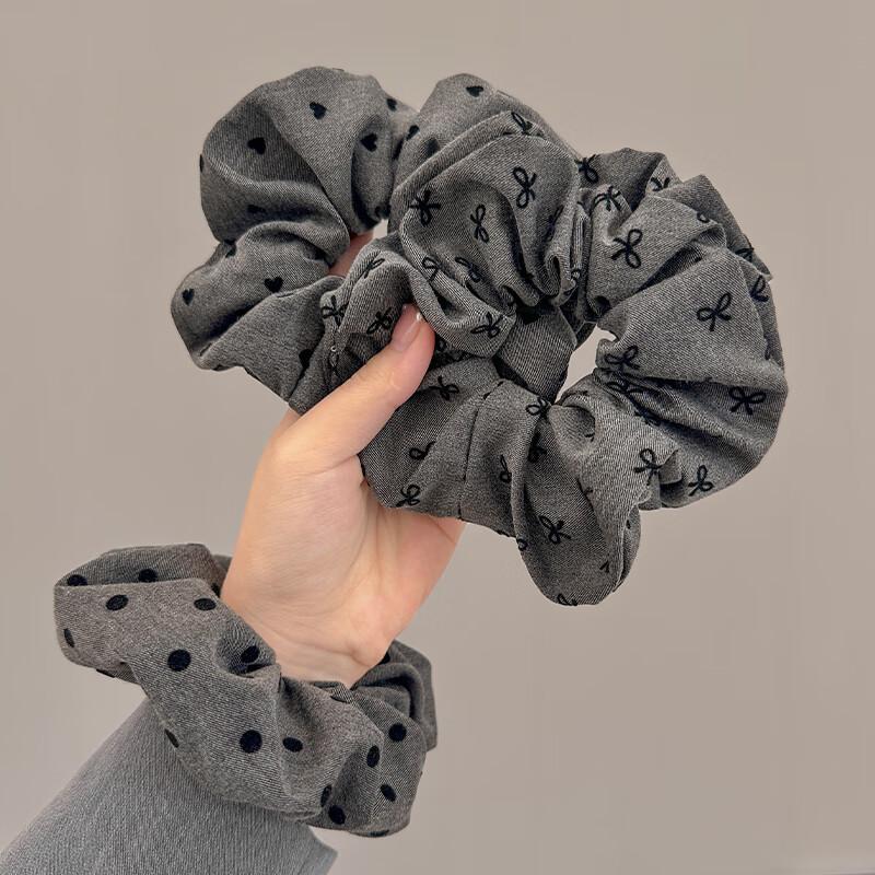 Bowknot Large Scrunchie, Highly Elastic, Durable Hair Tie, Hair Accessory